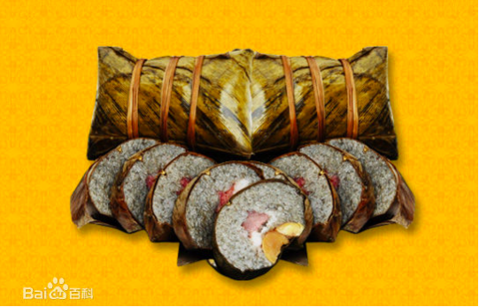 壯族花糯米飯和粽子